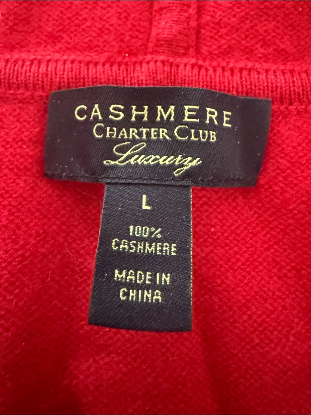 Cashmere Charter Club luxury hooded sweater